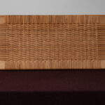 Model GE258 Oak and Cane Sofa Bed