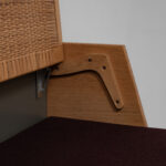 Model GE258 Oak and Cane Sofa Bed