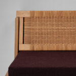 Model GE258 Oak and Cane Sofa Bed